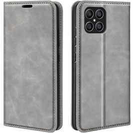 Mobigear Retro Slim Housse HONOR X8 Etui Porte-Monnaie - Gris