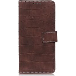 Mobigear Croco Housse HONOR 9X Lite Etui Porte-Monnaie - Marron