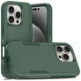 Mobigear Heavy Armor Coque iPhone 16 Pro Coque arrière Rigide Anti-Chocs - Vert