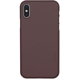 Nudient Thin Precise Coque iPhone XS Coque arrière Rigide - Sangria Red