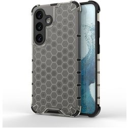 Mobigear Honeycomb Coque Samsung Galaxy S24 Coque arrière Rigide Anti-Chocs - Noir