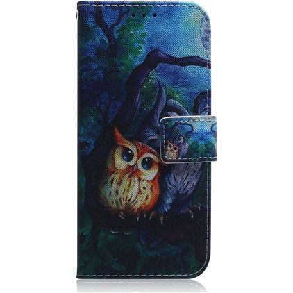 Mobigear Design Housse Xiaomi Mi Note 10 Lite Etui Porte-Monnaie - Chouette