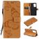 Mobigear Butterfly Housse OPPO A94 5G Etui Porte-Monnaie - Cognac