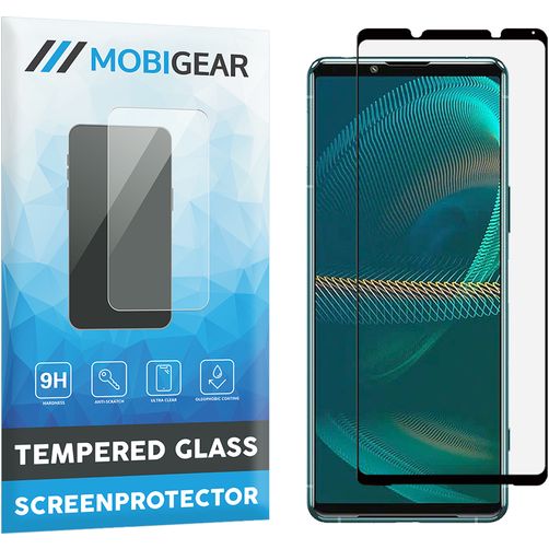 Mobigear Premium Sony Xperia 5 III Verre trempé Protection d'écran - Compatible coque - Noir