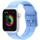 Mobigear Dashed Bracelet Silicone Apple Watch Fermeture boucle ardillon - 42/41/40/38 mm - Bleu