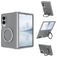 Mobigear 360 Rotating Ring Coque Samsung Galaxy Z Fold 8 Ultra MagSafe Coque arrière Rigide avec Anneau-Support - Gris