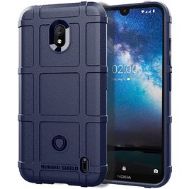 Mobigear Rugged Shield Coque Nokia 2.2 Coque arrière en TPU Souple Anti-Chocs - Bleu
