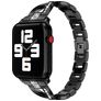Mobigear Prague Bracelet Acier Apple Watch Fermeture boucle déployante - 42/41/40/38 mm - Noir