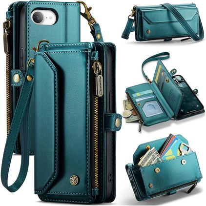 CaseMe C36 Housse iPhone 17e Etui Porte-Monnaie - Bleu