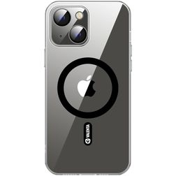 Valenta Coque Transparente iPhone 14 Plus MagSafe Coque arrière en Verre trempé - Transparent