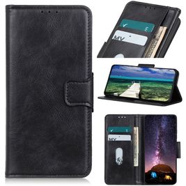 Mobigear Classy Housse Samsung Galaxy S21 FE Etui Porte-Monnaie - Noir