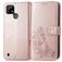 Mobigear Clover Housse Realme C21Y Etui Porte-Monnaie - Rose doré