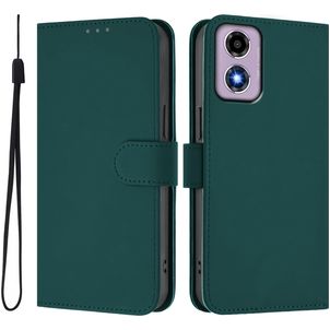 Mobigear Urban Wallet Housse Motorola Moto G04 Etui Porte-Monnaie - Vert foncé