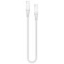 Mobilize Strong Nylon - Câble USB-C vers USB-C 0.2 mètre - Blanc