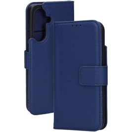 Mobiparts Housse Samsung Galaxy A26 Etui en Cuir Véritable Porte-Monnaie - Bleu
