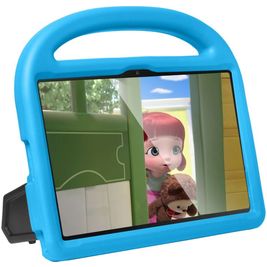 Mobigear Buddy Coque Samsung Galaxy Tab A7 (2020) Coque de tablette pour enfants avec Poignée Enfants en EVA - Bleu