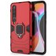 Mobigear Armor Ring Coque Xiaomi Mi 10 Coque arrière Rigide Anti-Chocs avec Anneau-Support - Rouge