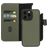 Mobiparts iPhone 15 Pro Max MagSafe Coque Cuir véritable Étui 2en1 avec coque amovible Portefeuille - Vert