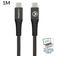 Mobilize Strong Nylon Câble USB-C vers USB-C 1 mètre - Noir