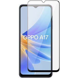 Mobigear Premium OPPO A17 Verre trempé Protection d'écran - Compatible Coque - Noir
