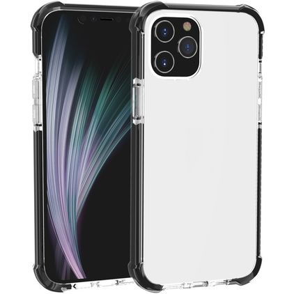 Mobigear Full Bumper Coque iPhone 12 Mini Coque arrière Rigide Anti-Chocs - Noir