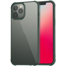 Mobigear Crystal iPhone 12 Pro Max Plastique rigide Coque arrière - Transparent / Vert