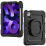 Mobilize Rotating Defender Coque iPad Pro 11 Pouces (2021) Coque arrière en Plastique rigide,Silicone + Bandoulière + Support Amovible - Noir