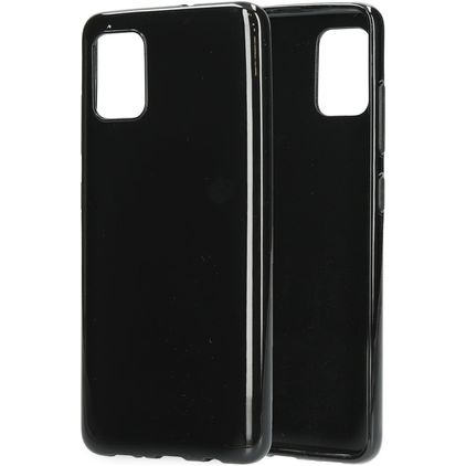 Mobiparts Classic Coque Samsung Galaxy A51 Coque arrière en TPU Souple - Noir