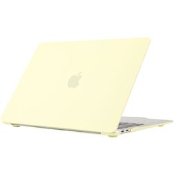 Mobigear Cream Matte MacBook Pro 13 Pouces (2016-2023) Coque - Jaune - Model A1706 / A1708 / A1989 / A2159 / A2289 / A2251 / A2338