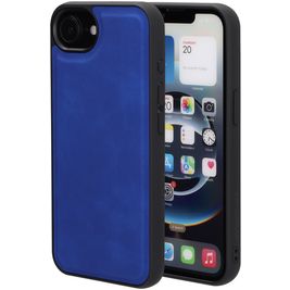 Mobiparts Classic Coque iPhone 16e MagSafe Coque arrière en TPU,Similicuir - Sapphire Blue