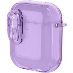 Mobigear Crystal Clip Coque Apple AirPods 1 Coque Rigide - Violet