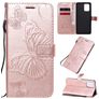 Mobigear Butterfly Samsung Galaxy S10 Lite Étui Portefeuille - Rose doré