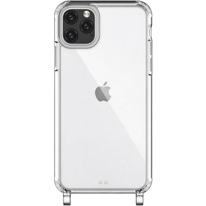 Mobigear Mix & Match Transparent iPhone 11 Pro Max TPU souple Coque avec cordon - Transparent