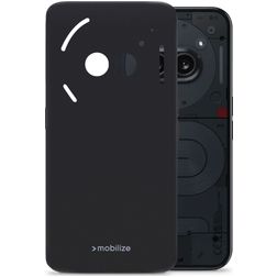 Mobilize Rubber Gelly Coque Nothing Phone (2a) Coque arrière en TPU Souple - Matt Black