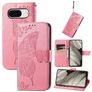 Mobigear Butterfly Housse Google Pixel 8 Etui Porte-Monnaie - Rose