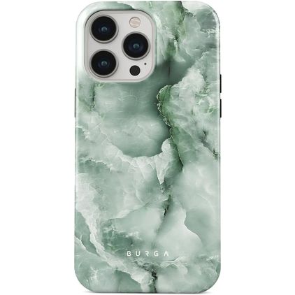 Burga Tough Coque iPhone 15 Pro Max Coque arrière Rigide Anti-Chocs - Pistachio Cheesecake