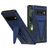 Mobigear Armor Stand Coque Google Pixel 6 Pro Coque arrière Rigide Anti-Chocs avec Support Amovible - Bleu