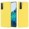 Mobigear Rubber Touch Samsung Galaxy S21 Silicone Coque arrière - Jaune