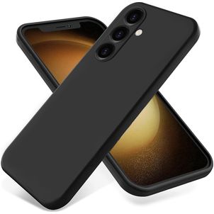 Mobigear Rubber Touch Coque Samsung Galaxy S24 FE Coque arrière en Silicone - Noir