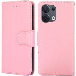 Mobigear Wallet Housse OPPO Reno 8 5G Etui Porte-Monnaie - Rose