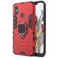 Mobigear Armor Ring Coque Xiaomi Mi 8 Coque arrière Rigide Anti-Chocs avec Anneau-Support - Rouge