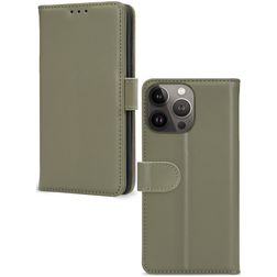 Mobilize Premium Gelly Wallet Housse iPhone 13 Pro Etui Porte-Monnaie - Vert