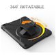 Mobigear SureGrip XGuard Coque iPad 6 (2018) Coque Arrière Rigide Antichoc + Support Amovible - Noir