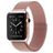 Mobigear Loop Bracelet Milanais Apple Watch Fermeture magnétique - 42/41/40/38 mm - Rose