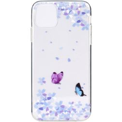 Mobigear Design Coque iPhone 12 Pro Max Coque arrière en TPU Souple - Papillon