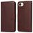 Mobigear Wallet Housse iPhone 16e Etui Porte-Monnaie - Marron