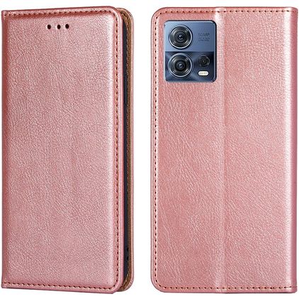 Mobigear Wallet Housse Motorola Edge 30 Fusion Etui Porte-Monnaie - Rose doré