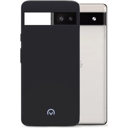 Mobilize Rubber Gelly Coque Google Pixel 6a Coque arrière en TPU Souple - Matt Black