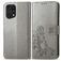 Mobigear Clover Housse OPPO Find X5 Pro Etui Porte-Monnaie - Gris