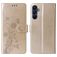 Mobigear Flowers Housse Samsung Galaxy A17 Etui Porte-Monnaie - Or